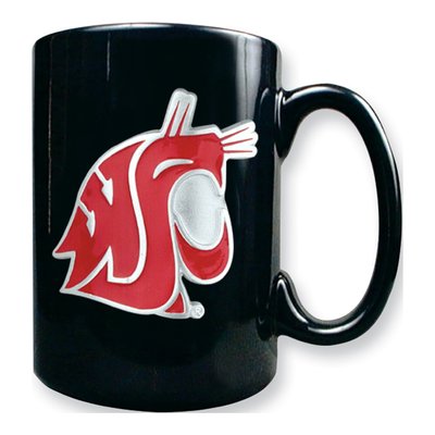 Washington State University 15 oz. Black Ceramic Mug
