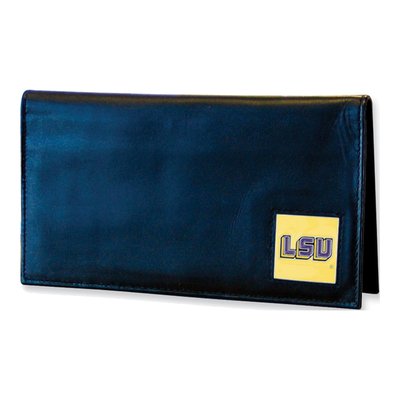 Louisiana State Deluxe Leather Checkbook
