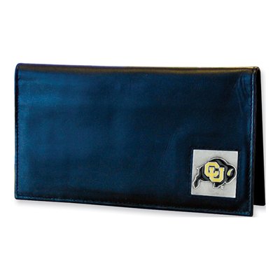 Colorado Collegiate Deluxe Embossed Leather Checkbook