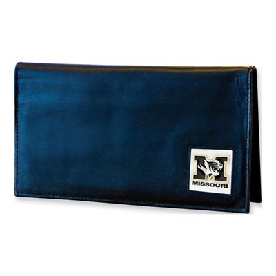 Missouri Collegiate Deluxe Embossed Leather Checkbook