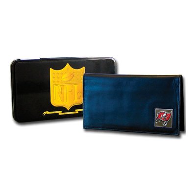 NFL Buccaneers Leather Deluxe Checkbook Cover