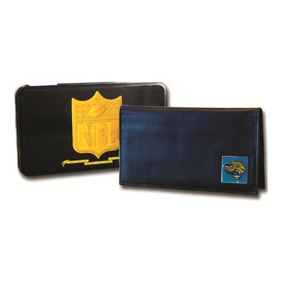 NFL Jaguars Leather Deluxe Checkbook Cover
