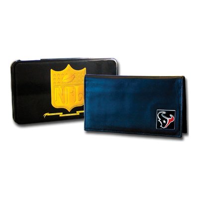 NFL Texans Deluxe Leather Checkbook Cover