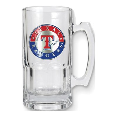 Texas Rangers 1-Liter Glass Macho Tankard