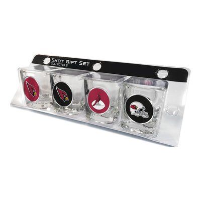 Arizona Cardinals 4-Piece Shot Glass Set