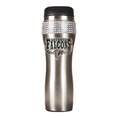 Falcons Jeweled Silver 14oz Stainless Tumbler