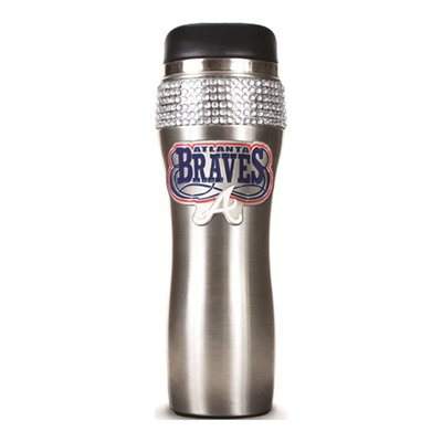 MLB Braves Crystal Stainless Steel Tumbler