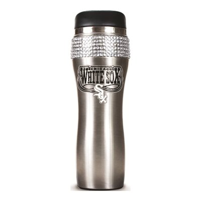 MLB White Sox Crystal Stainless Steel Tumbler