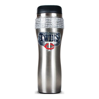 MLB Twins Crystal 14oz Steel Tumbler