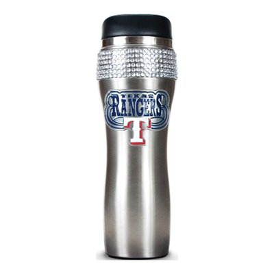 MLB Rangers Crystal Stainless Steel Tumbler 14oz