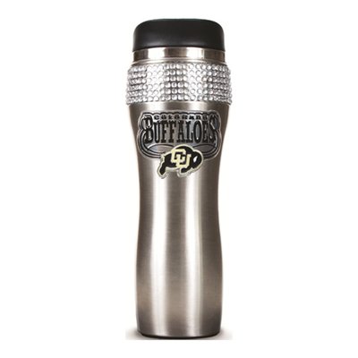 U Of Colorado Jeweled 14 oz Stainless Steel Tumbler