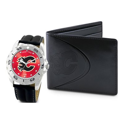 Men's Calgary Flames Watch & Wallet Set