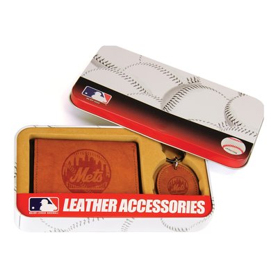 Oakland Athletics Leather Wallet & Keyring Set