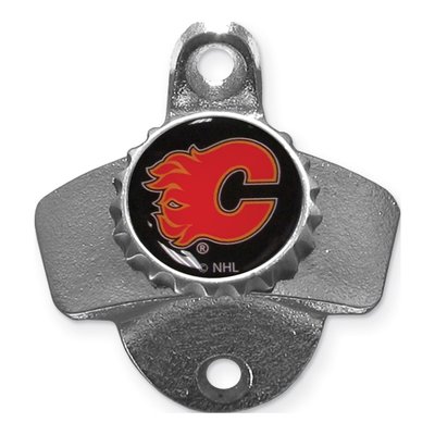 Calgary Flames Wall Mounted Bottle Opener
