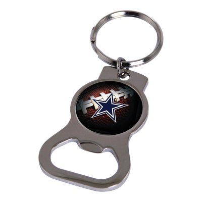 Dallas Cowboys Silver-Tone Bottle Opener Key Ring