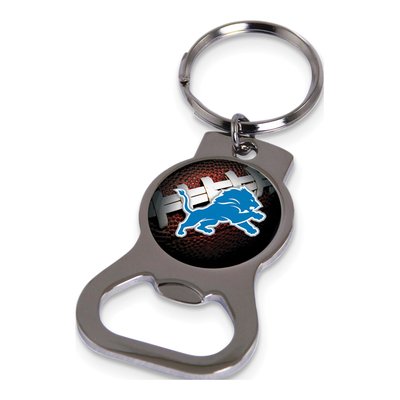Detroit Lions Silver-Tone Bottle Opener Key Ring