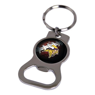 Minnesota Vikings Silver-Tone Bottle Opener Key Ring