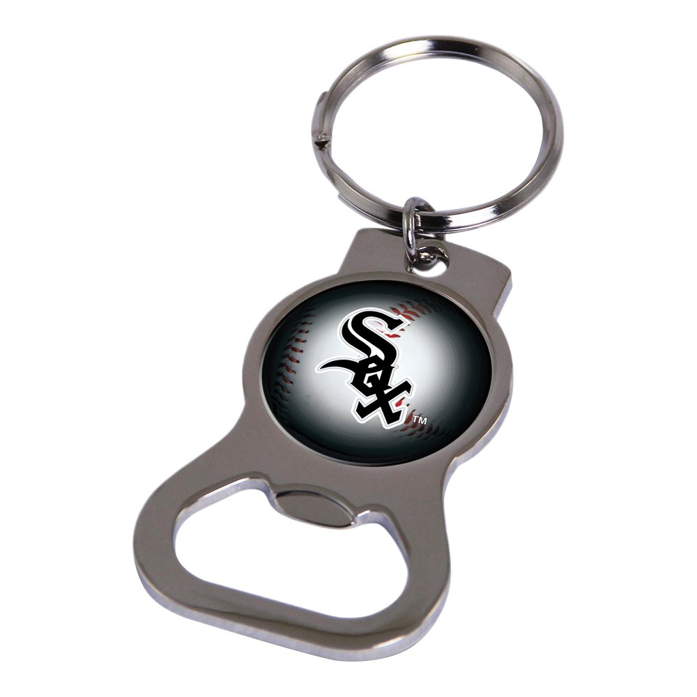 Chicago White Sox Silver-Tone Bottle Opener Key Ring