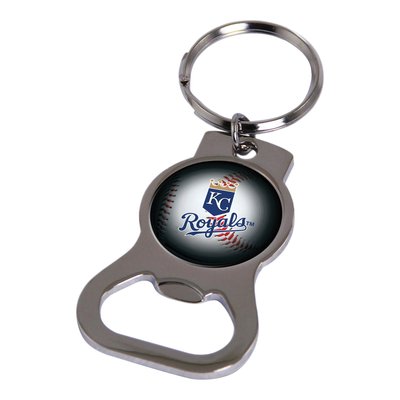 Kansas City Royals Silver-Tone Bottle Opener Key Ring