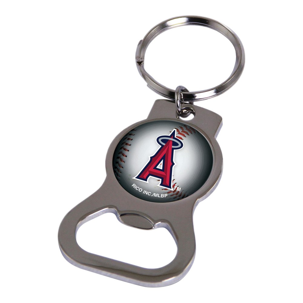 LA Angels Silver-Tone Bottle Opener Key Ring