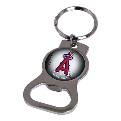 LA Angels Silver-Tone Bottle Opener Key Ring