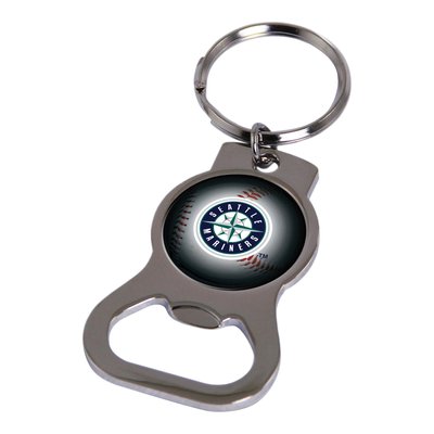 Seattle Mariners Silver-Tone Bottle Opener Key Ring