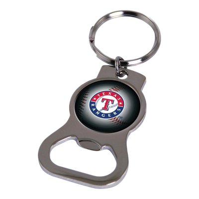 Texas Rangers Bottle Opener Key Ring