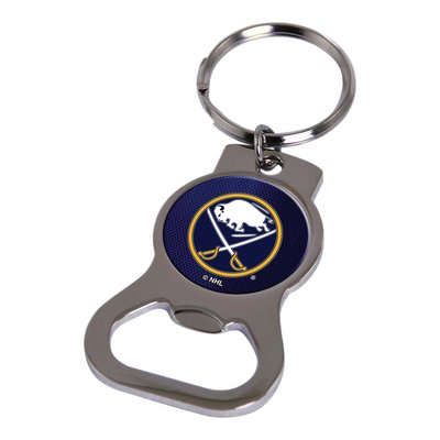 Buffalo Sabres Silver-Tone Bottle Opener Key Ring
