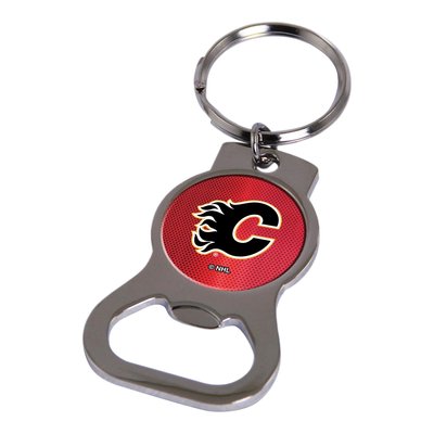 Calgary Flames Bottle Opener Key Ring
