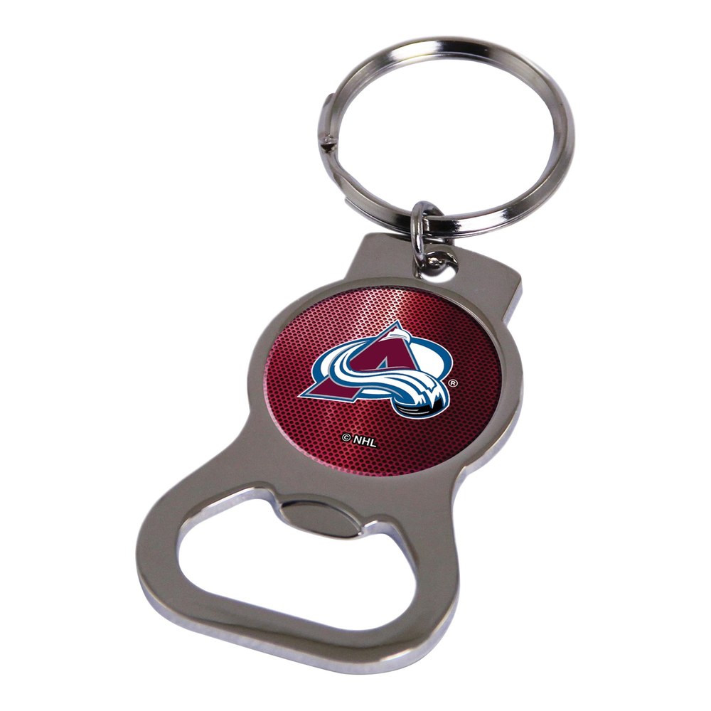 Colorado Avalanche Silver-Tone Bottle Opener Key Ring