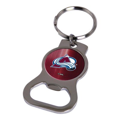Colorado Avalanche Silver-Tone Bottle Opener Key Ring