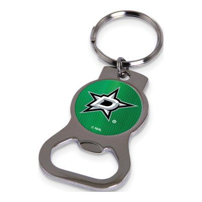 Dallas Stars Silver-Tone Bottle Opener Key Ring