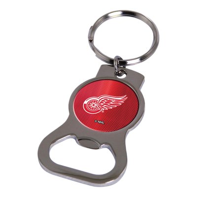 Detroit Red Wings Silver-Tone Bottle Opener Key Ring