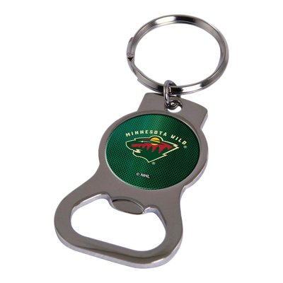 Minnesota Wild Bottle Opener Key Ring