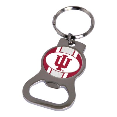 Indiana Silver-tone Bottle Opener Key Ring