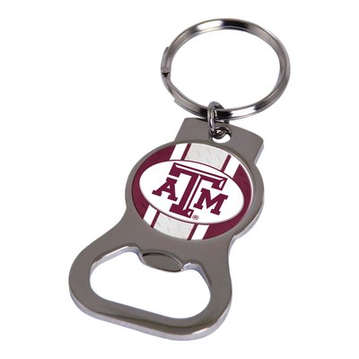 Ncaa Texas A&M Silver-Tone Bottle Opener Key Ring By Rico Industries