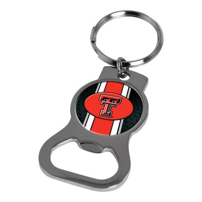 Ncaa Texas Tech Silver-Tone Bottle Opener Key Ring By Rico Industries