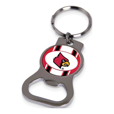 Ncaa Univ. Of Louisville Silver-Tone Bottle Opener Key Ring By Rico Industries