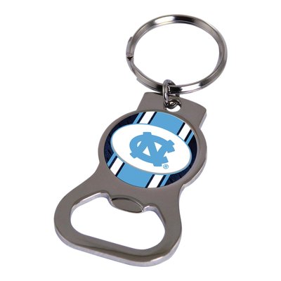 Ncaa Univ. Of North Carolina Silver-Tone Bottle Opener Key Ring By Rico Industries