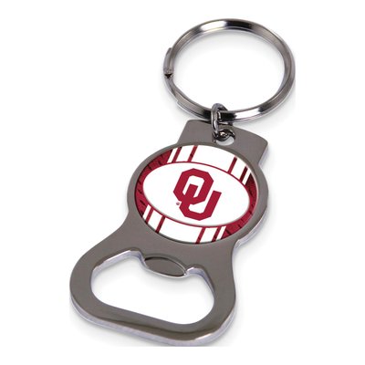 Ncaa Univ. Of Oklahoma Silver-Tone Bottle Opener Key Ring By Rico Industries
