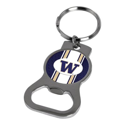 Ncaa Univ. Of Washington Silver-Tone Bottle Opener Key Ring By Rico Industries