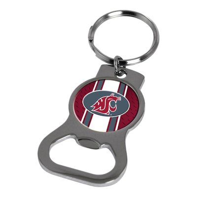 Ncaa Washington State Silver-Tone Bottle Opener Key Ring By Rico Industries