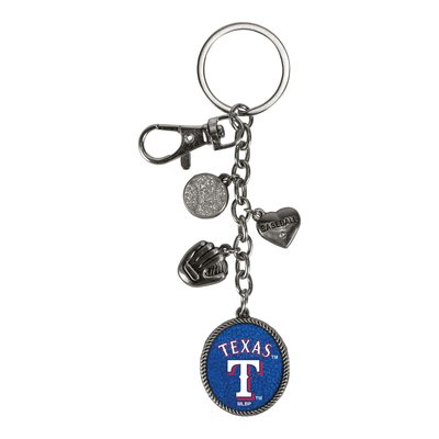 Texas Rangers Sparo Charm Key Ring