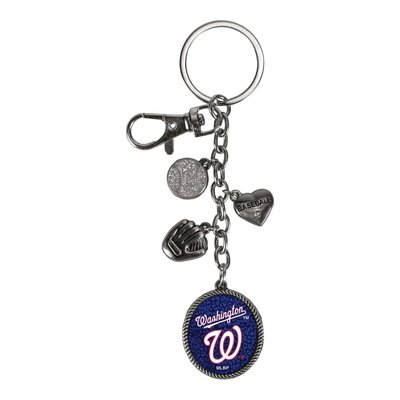 Washington Nationals MLB Charm Key Ring
