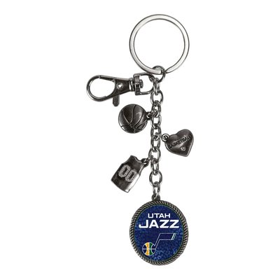 Utah Jazz Sparo Charm Key Ring