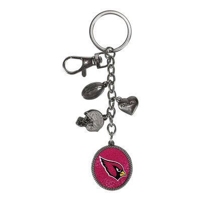 Arizona Cardinals Sparo Charm Key Ring