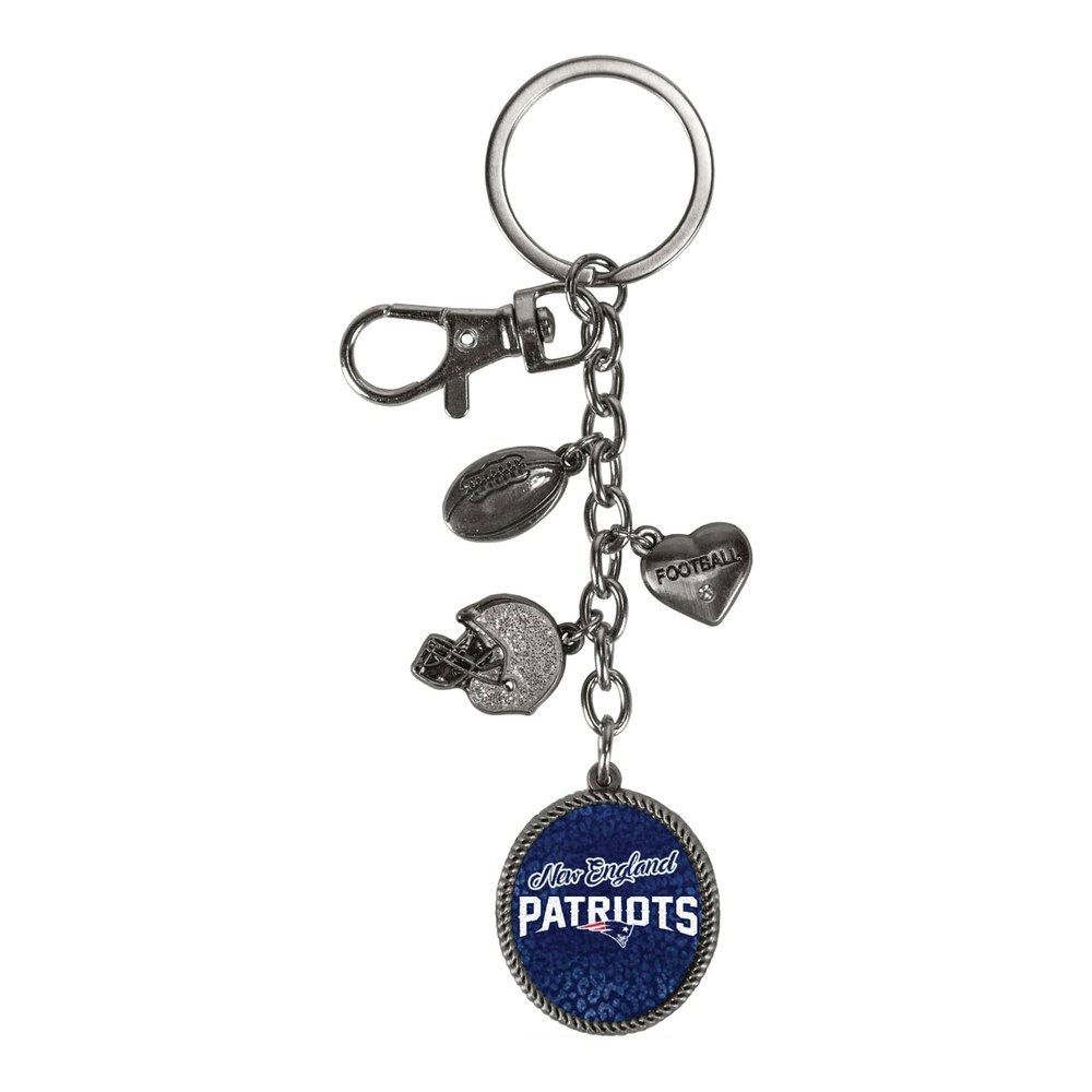 New England Patriots Sparo Charm Key Ring