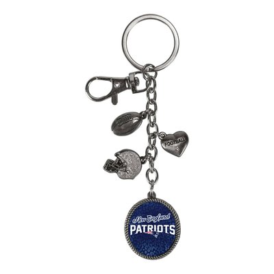 New England Patriots Sparo Charm Key Ring