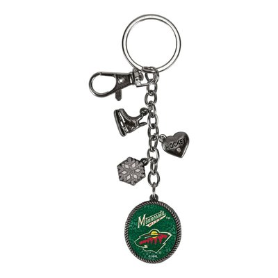 NHL Minnesota Wild Charm Key Ring