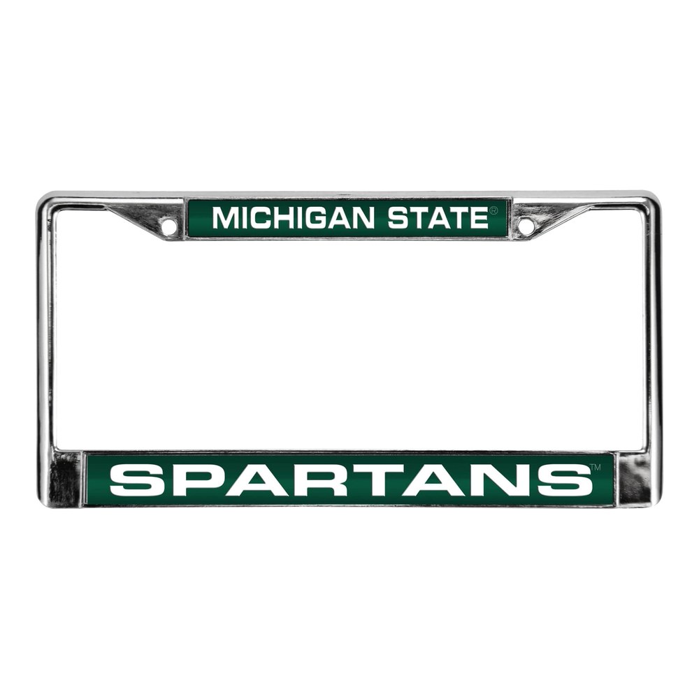 Michigan State Spartans Laser Chrome License Plate Frame